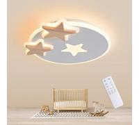YUEEU Led Plafoniera Soffitto,Dimmerabile Lampadario Cameretta Bambini 52CM 42W kreative Stella Lampada Camera da Letto Telecomando 3000-6000K Babyzimmer,Schlafzimmer