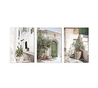 Yuefa Art Italia Antica Architettura Puglia Fotografia Poster Stampe Viaggio Boho Neutro Immagini a parete Tela Pittura Decor 50x70cm (20x28in) Senza cornice