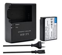 YUEFANSEN Kit Batteria LP-E10 e Caricabatterie LC-E10 2200mAh
