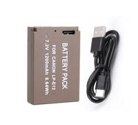 YUEFANSEN LP-E12 - Batteria USB-C compatibile con il caricabatterie LC-E12 | Ricambio per Canon EOS M, M2, M10, M50, M50 Mark II, M100, M200, 100D, PowerShot SX70 HS, Rebel SL1, Kiss X7