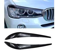 YUEGOO 1 Paio Copertura per Sopracciglio del Faro Auto per BMW X3 F25 X4 F26 2014-2017, Faro Anteriore Sopracciglio Palpebre Adesivi Decorativi Auto Accessori,A/Carbon Fiber Look