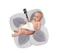 YUEHAPPY® Cuscino per Tappetino da Bagno con Fiore, Cuscino Petalo Neonato per Il Bagnetto, Sedile per Vasca da Bagno Grigio