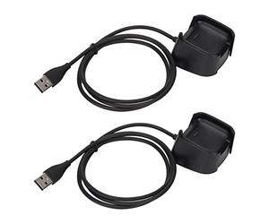 YUEHISY 2 Pezzi Caricatore USB Cavo di Ricarica Dock Stand per Versa 2 | Design a connessione stretta, l\'abbiamo adottato stretto, può anche aiutare a mantenere il caricabatterie, c\'è un anello
