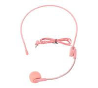 YUEHISY Accessorio per Cuffie Finte Cosplay, Spugna in Silicone per Cuffia con Microfono Regolabile Rosa, Accessorio per Abiti da Palcoscenico per Feste Musicali per Travestimenti