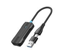 YUEHISY Adattatore Automobilistico Android da 2 in 1 Wireless CarPlay, Cablato Al Convertitore Montato Sul Veicolo Wireless, con Porta USB di Tipo C, Plug and Play