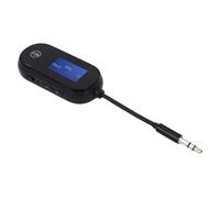 YUEHISY Adattatore Bluetooth per Aereo con Display OLED, Ricevitore Trasmettitore 2 in 1 per Doppie Interfacce da 3,5 Mm, per Viaggi/TV/auto, Audio HiFi a Bassa Latenza