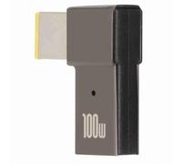 YUEHISY Adattatore da USB C A Punta Sottile, Convertitore PD da 100 W 5 A con Chip Intelligente Yoga, ThinkPad X1 Carbon, Guscio in Lega di Alluminio, Soluzione di Alimentazione da Viaggio