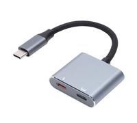YUEHISY Adattatore di Ricarica da USB C a Occhiali, Adattatore Charge and Play, Ricarica Rapida da 100 W, Risoluzione 4K 60 Hz, da Tipo C a Occhiali, Adatto per Steam Deck