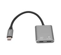 YUEHISY Adattatore Tipo C, Switch Video Display 8K 60Hz, Trasferimento Dati USB 3.0 da 5 Gbps, Ricarica Rapida PD 100W, Doppie Porte Femmina Tipo C, per Console di Gioco Laptop