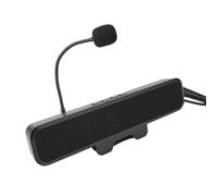 YUEHISY Altoparlante USB per Computer con Microfono Staccabile, Voce Chiara per Riunioni, Lezioni di Gioco Online, Altoparlante da Tavolo con Clip per PC Portatile