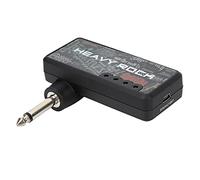 YUEHISY Amplificatore per Cuffie, Spina per Chitarra Portatile Ricaricabile con Effetti di Distorsione, Plug and Play per Esercitarsi in Silenzio, Ingresso da 6,35 Mm, Batteria Incorporata, Doppio