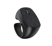 YUEHISY Anello di Scorrimento Remoto, Girapagina Wireless con la Punta delle Dita, Telecomando otturatore della Fotocamera, per Tablet Telefono, Registrazione Video (BLACK)