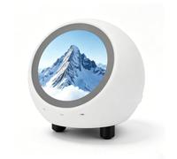 YUEHISY Animale Domestico Interattivo da Scrivania con Intelligenza Artificiale, Robot per Chat Ad Attivazione Vocale, Display da 1,28 Pollici, Sincronizzazione Meteo, Riproduzione di