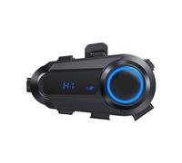 YUEHISY Auricolare Bluetooth per Casco, modalità Dual Talk, Portata 10M, Bluetooth 6.0, 18 Ore di Riproduzione, Ricarica Rapida di Tipo C, Audio HiFi, IPX6, per Mezzi Caschi Integrali