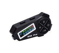 YUEHISY Auricolare Bluetooth per Casco, Resistente All'acqua IPX6 con Condivisione di Musica 500M, Display LED, Bluetooth 5.4, Autonomia di Riproduzione 18 Ore, Microfono con