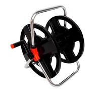 YUEHISY Avvolgitubo per Tubo dell'Acqua, Carrello Portaoggetti con Manico Pieghevole, Supporto per Tubo da Giardino Resistente, Capacità di 35 Metri, Carrello Mobile per un Facile Spostamento