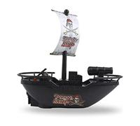 YUEHISY Barca Giocattolo Educativa per Bambini, Materiale Durevole per Bambini, Piscina, Barca Giocattolo Pirata, per Ragazzi e Ragazze, Plastica Nera, Portatile (BLACK)