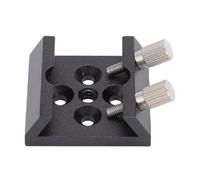 YUEHISY Base di Montaggio a Coda a Coda di Montaggio a Marmella di Ricerca, Staffa del Telescopio in Lega di Alluminio Universale con Fori del Filo M4 e 1 4 Pollici, per Secure