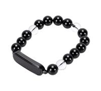 YUEHISY Bracciale Intelligente con Perline da Donna, Fitness Tracker Impermeabile IP68 con Oltre 100 modalità Sportive, Gioielli in Cristallo, Carica Magnetica, Regalo per la Salute (BLACK)
