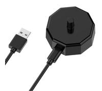 YUEHISY Caricatore per Spazzolino Elettrico, per AquaSonic Black Pro Vibe Duo Series, Base USB Portatile, Ricarica Completa in 7,5 Ore, Indicatore LED, Dock di Ricarica Sostitutivo (BLACK)