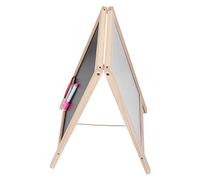 YUEHISY Cavalletto in Legno Bifacciale per Bambini con Lavagna Magnetica, Ottimo per Far Giocare Due Bambini Insieme, 25x40 Cm, Ideale per la Relazione Genitore-figlio, Struttura in Pioppo