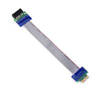 YUEHISY Cavo Riser GPU PCI E, Estensione Scheda Grafica Maschio-femmina Senza Driver Necessario per un Flusso D'aria Migliorato, Cavo Flessibile per Server 1U/2U E Custodia Piccola (PCI-E da 1X a