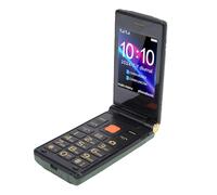 YUEHISY Cellulare Senior Sbloccato con Flip 4G, Cellulare con Doppio Display con Schermo Grande da 2,8 Pollici, Pulsante Grande, con Pulsante di Emergenza SOS (GREEN)