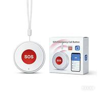 YUEHISY Cercapersone WiFi per Badante, Sistem SOS Life Alert, Supporto Tuya Smart, Notifica Push APP, Condivisione Multiutente, 450 MAh, per Clinica Domiciliare per Anziani