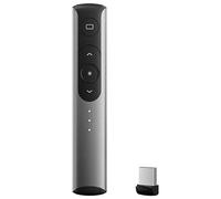 YUEHISY Clicker Remoto per Presentazioni, Presentatore Wireless 2,4 GHz, Puntatore Lazer Rosso con Portata 30 M, USB Plug Play per Laptop PowerPoint, Auditorium di Grandi Dimensioni