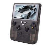 YUEHISY Console per Giochi retrò, Doppi Joystick RGB, Schermo HD da 6,0", CPU da 1,5 GHz, Oltre 30 Emulatori, Multiplayer OTG, per Adulti e Bambini (Grigio traslucido)