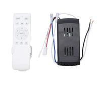 YUEHISY Controllo Telecomando Alla Ventola del Soffitto con Timer, Regolabile a 6 velocità, Controller di Luce, Kit Wireless Universale per Ventilatori a Motore DC