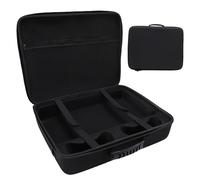 YUEHISY Custodia da Trasporto con Guscio Duro per PS, Custodia da Viaggio con Console di Gioco Portatile con Fodera Morbida, Tracolla, Maniglia, Grande capacità, Shock Resistente (BLACK)
