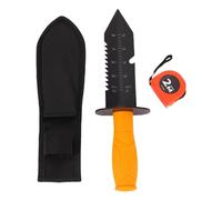 YUEHISY Digger Derrato a Servizio Pesante, Pala Scavo in Metallo con Manico in Gomma Non Slip e Guaina in Nylon, per la Piantagione di Giardinaggio di Scavi per la Caccia Al Tesoro