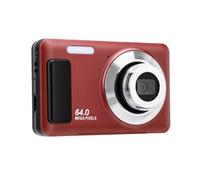 YUEHISY Fotocamera Digitale 4K Fotocamera Punta e Scatta da 64 MP (rosso) | Schermo LCD da 2,8 Pollici, Zoom Digitale 16X, Messa a Fuoco Automatica AF, 800 MAh, per Vlog di Viaggi Scolastici