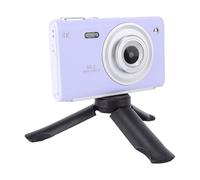 YUEHISY Fotocamera Digitale, Fotocamera Vlog Portatile 4K 64MP per Fotografia, Messa a Fuoco Automatica a Doppia Lente, Zoom 16X Anti-vibrazione per Adolescenti Adulti Principianti (PURPLE)
