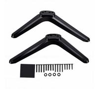 YUEHISY Gambe Universali per Supporto TV per Televisore da 40 41 42 43 Pollici, Gambe di Ricambio in Plastica Moderne e Minimaliste con Kit Completo di Accessori (BLACK)