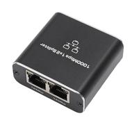 YUEHISY Gigabit Ethernet Splitter da 1 a 2, 1000 Mbps RJ45 a Dual Port Adapter, Type-C Alimentato, per Cavi Cat 5/5E/6/7/8 (2 dispositivi)