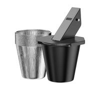 YUEHISY Grease Catcher, Secchio a Gocciolamento Resistenti al Calore in Acciaio Pesante, con Fodera da Foglio da Pacco, per Traeger, Fossa, Griglie Z, Recteq, per Griglie All'aperto