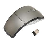 YUEHISY Il Mouse Wireless Pieghevole, Mouse per Laptop da 2,4 G Portatile, la Gamma di Controllo può Fino a 10 Metri, per Vincere Vari Sistemi e le Ultime novità (Grigio con vello interno nero)