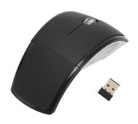 YUEHISY Il Mouse Wireless Pieghevole, Mouse per Laptop da 2,4 G Portatile, la Gamma di Controllo può Fino a 10 Metri, per Vincere Vari Sistemi e le Ultime novità (BLACK)