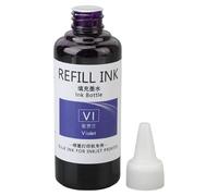 YUEHISY Inchiostro di Ricarica per Timbri Autoinchiostranti 100 Ml Inchiostro per Datari a Uova Ad Alta Adesione e Asciugatura Rapida per la Famiglia (Viola)