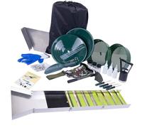 YUEHISY Kit di Panning Oro Compatto, Scatola di Chiusura Pieghevole 50 Pollici, con Zaino per la Prospettiva del Fiume e Mining D'oro