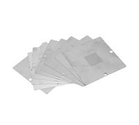 YUEHISY Kit di Stencil di Revoca BGA - Modelli di Acciaio Inossidabile 9pcs 304 (0,3-0,76 Mm) per la Riparazione della CPU per Laptop - Dimensione Universale 90x90 Mm