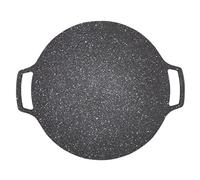 YUEHISY Korean BBQ Plate Barbecue Grill Antiaderente Circolare Padella | Liscio e antiaderente, È molto liscio, Antiaderente in cottura, Bello e pratico, Materiale innocuo