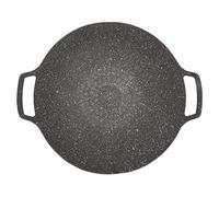 YUEHISY Korean BBQ Plate Barbecue Grill Antiaderente Circolare Padella | Liscio e antiaderente, È molto liscio, Antiaderente in cottura, Bello e pratico, Materiale innocuo