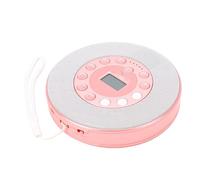 YUEHISY Lettore CD Portatile con Altoparlante, Lettore Musicale CD Bluetooth Ricaricabile con Anti-salto, Riproduzione della Memoria, Porta USB AUX da 3,5 Mm, per Viaggi in Auto (Roseo)
