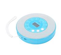 YUEHISY Lettore CD Portatile con Altoparlante, Lettore Musicale CD Bluetooth Ricaricabile con Anti-salto, Riproduzione della Memoria, Porta USB AUX da 3,5 Mm, per Viaggi in Auto (BLUE)
