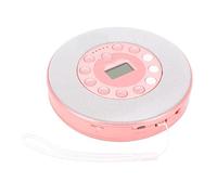 YUEHISY Lettore CD Portatile con Altoparlante, Lettore Musicale CD Ricaricabile, Microfono Integrato, AUX, Anti-salto, Registrazione su unità USB, per Viaggi in Auto a Casa (PINK)