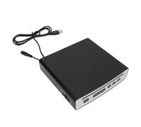 YUEHISY Lettore CD USB per Auto, Lettore CD Esterno con Trasmettitore AUX e FM, Riproduzione in 3 modalità, Antiurto, Ripristino della Memoria, per Auto