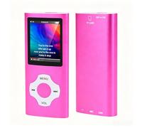 YUEHISY Lettore MP3 da 32 GB, Lettore Musicale HiFi Portatile con Schermo da 1,8", Bluetooth 5.3, Radio FM, E-book, Batteria da 30 Ore, Leggero per Sport, Corsa, Viaggi (PINK)